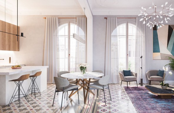 Espacios abiertos, una tendencia en interiorismo que conecta espacios y aprovecha al máximo la luz natural